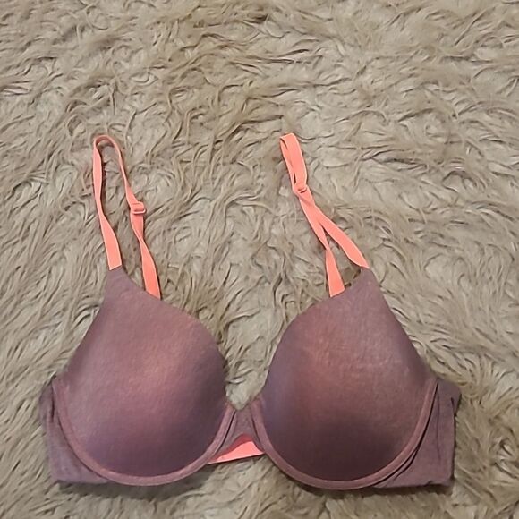 Victoria secret uplift semi demi purple/pink bra‎ size 34c - Picture 1 of 3